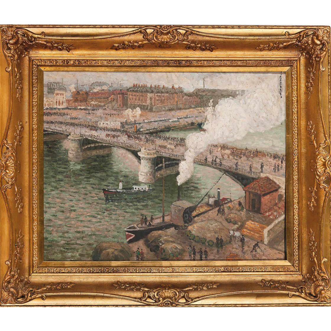 Camille Pissarro — Ле-Пон-Буальдье в Руане, временный муайе