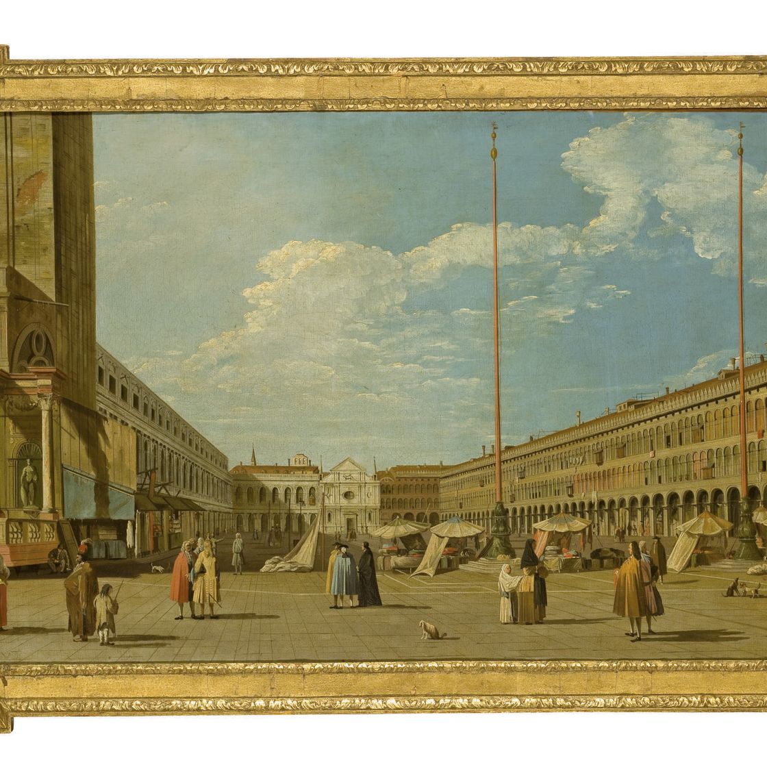 Canaletto — Площадь Сен-Марк, проспект церкви Святого Близнеца и прокуратуры