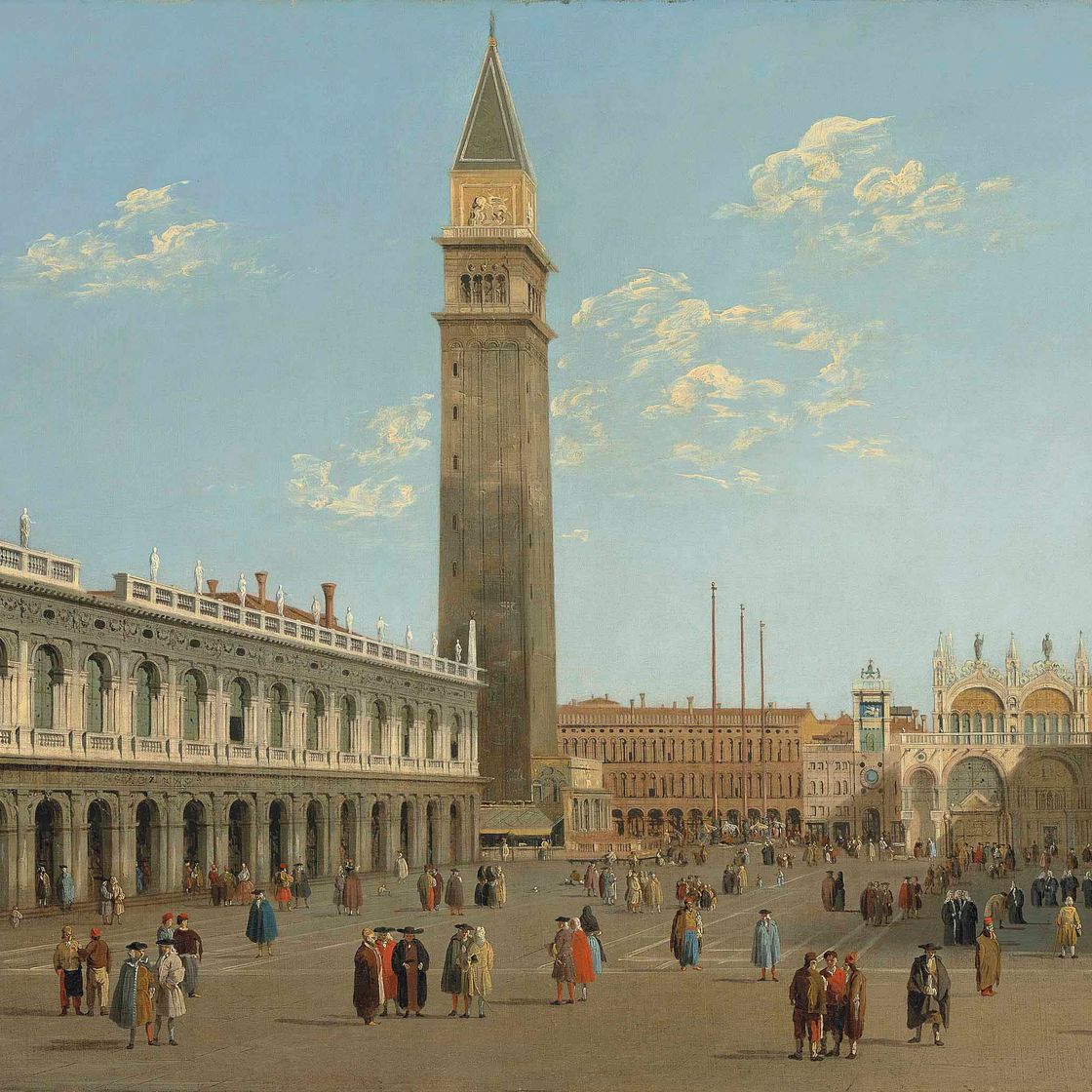 Canaletto — Пьяццетта, Венеция, смотрит на север, в сторону площади Сан-Марко