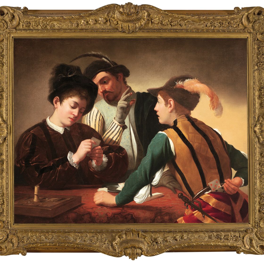 Caravaggio — Карточные шулеры: Я Бари, изображение 2