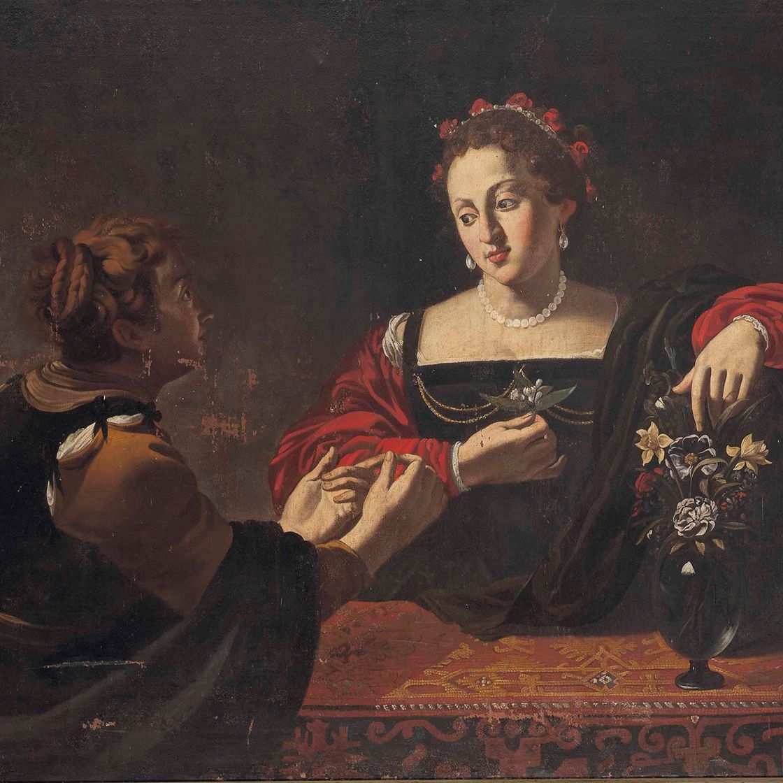 Caravaggio — Марфа и Мария Магдалина