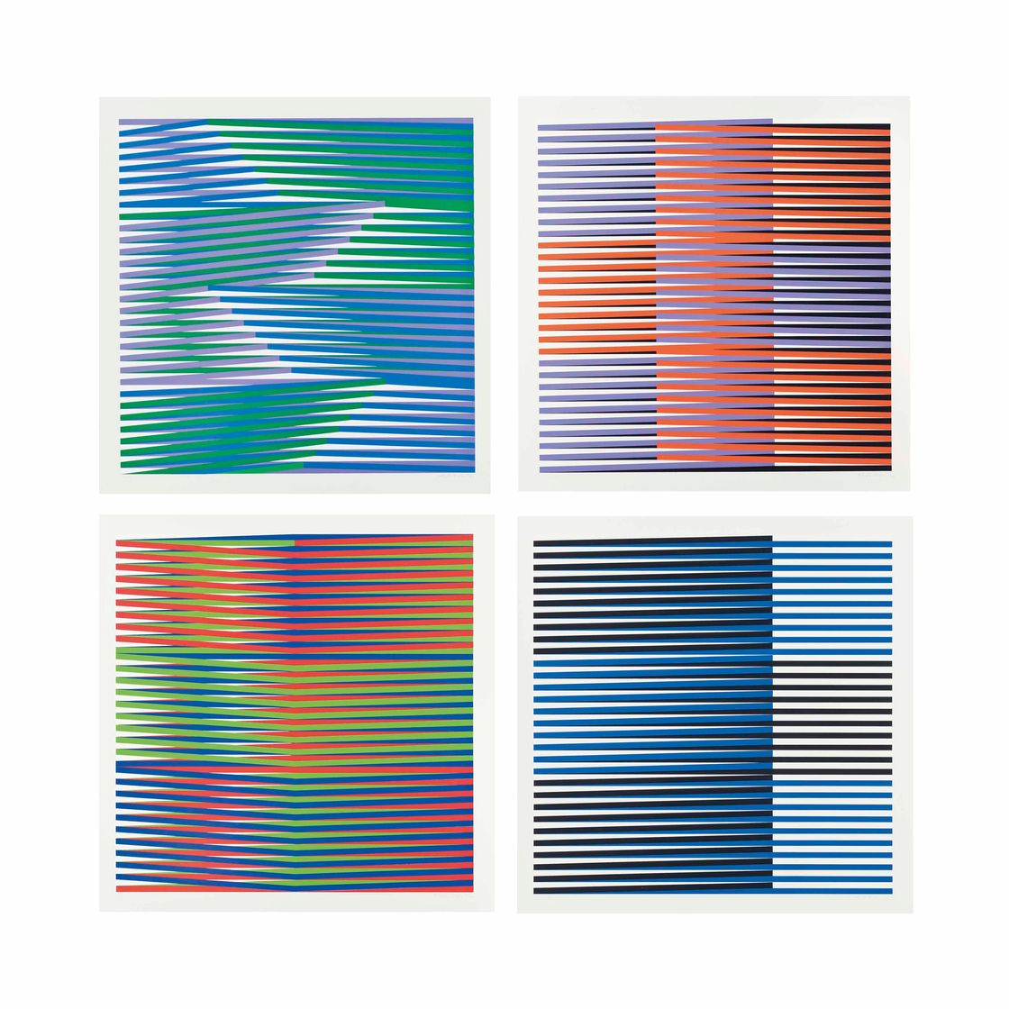 Carlos Cruz-Diez — Четыре пластины, изготовленные из: Couleur Additive, изображение 1