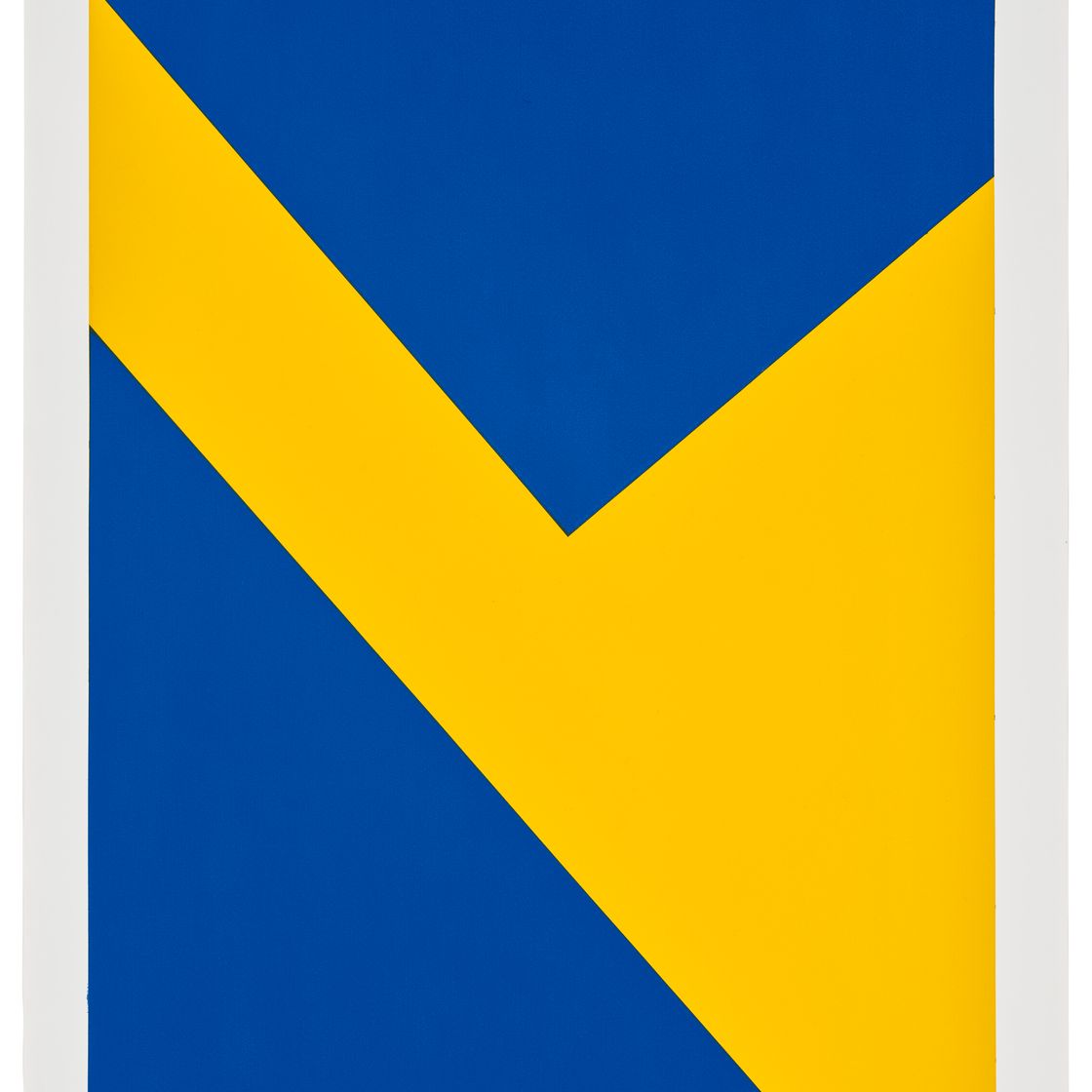 Carmen Herrera — Без названия (синий и желтый), изображение 1
