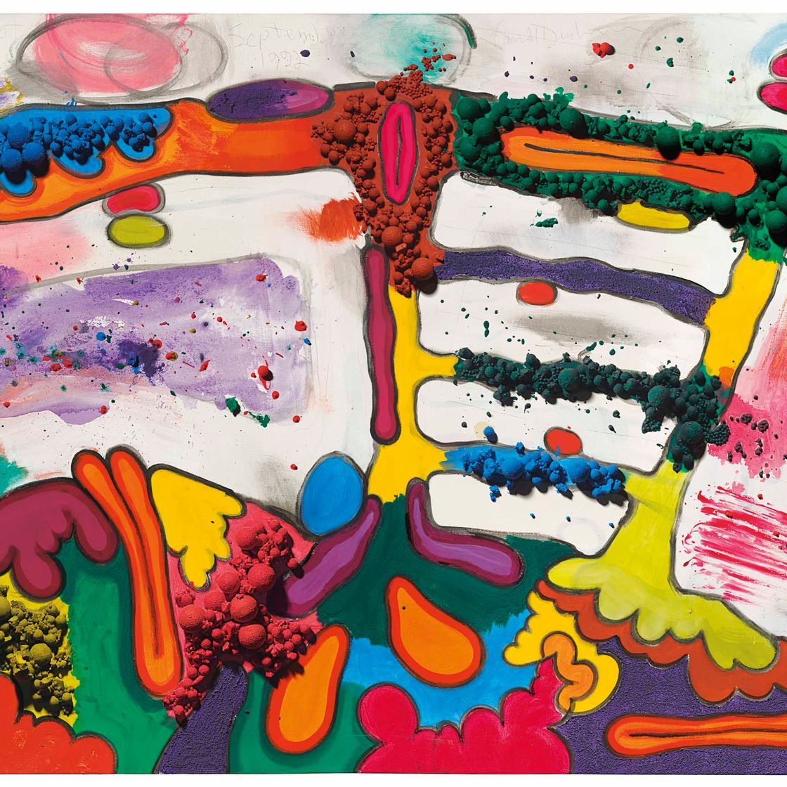 Carroll Dunham — Интегрированная картина "Пять"