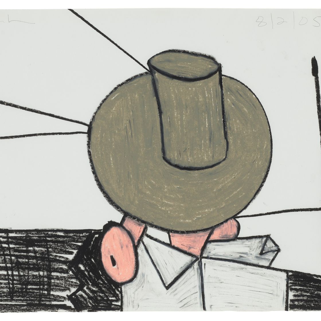 Carroll Dunham — Без названия (2.08.05)