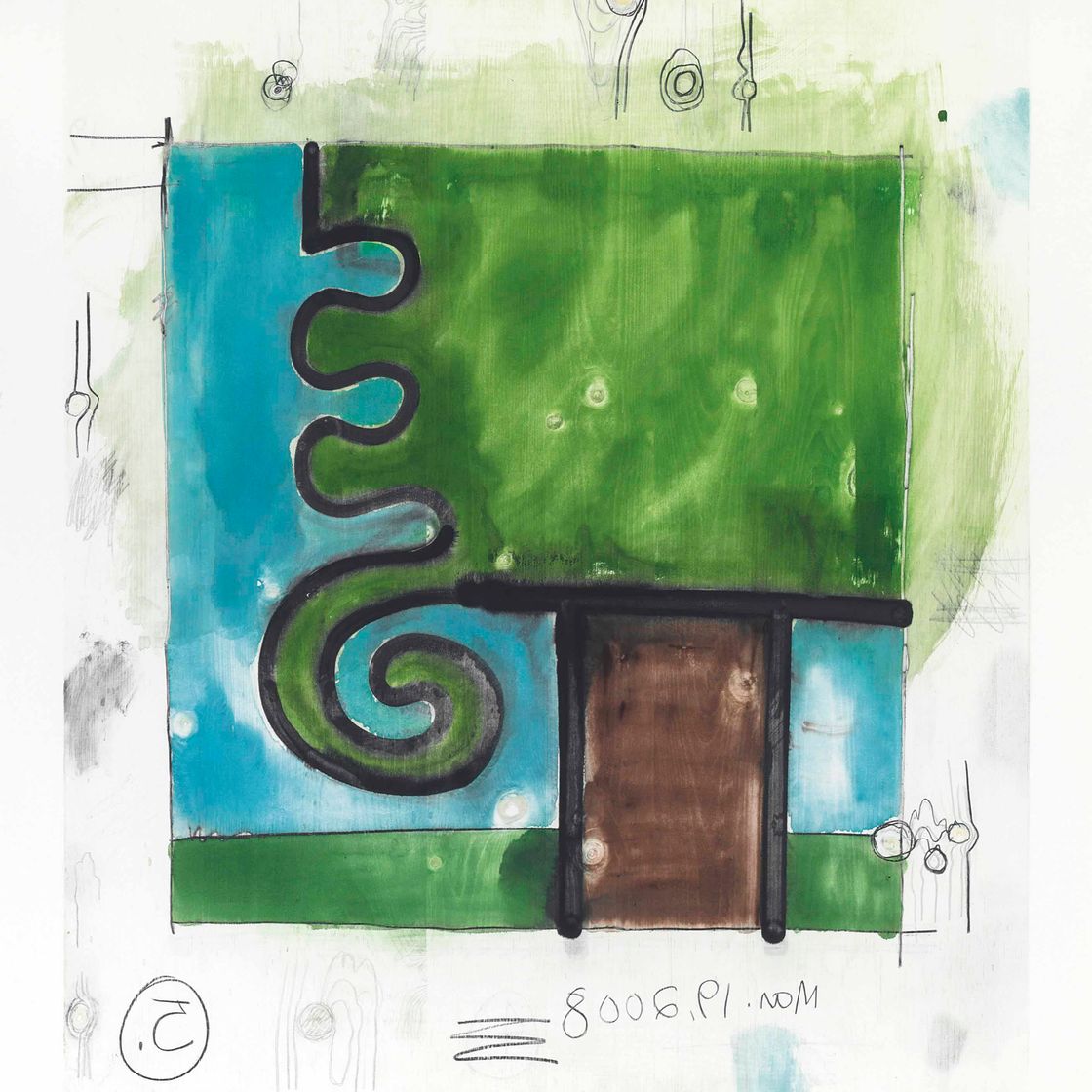 Carroll Dunham — Без названия (март 2008) 5, 2008