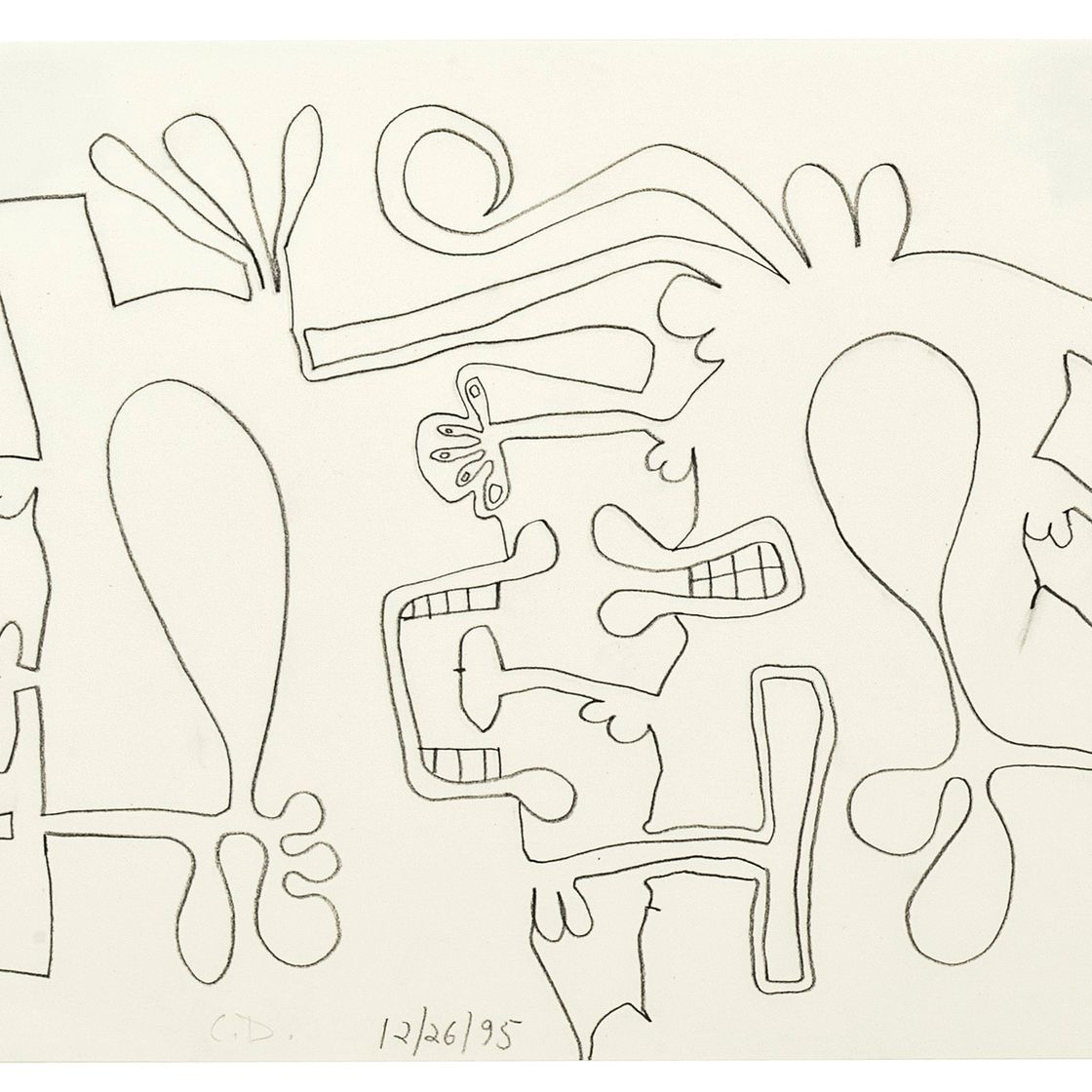 Carroll Dunham — Без названия (D1)