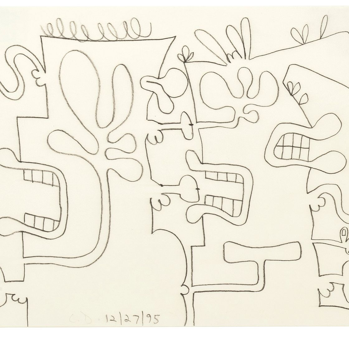 Carroll Dunham — Без названия (D3)