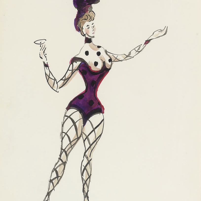 Cecil Beaton — Дизайн в фиолетовом цвете