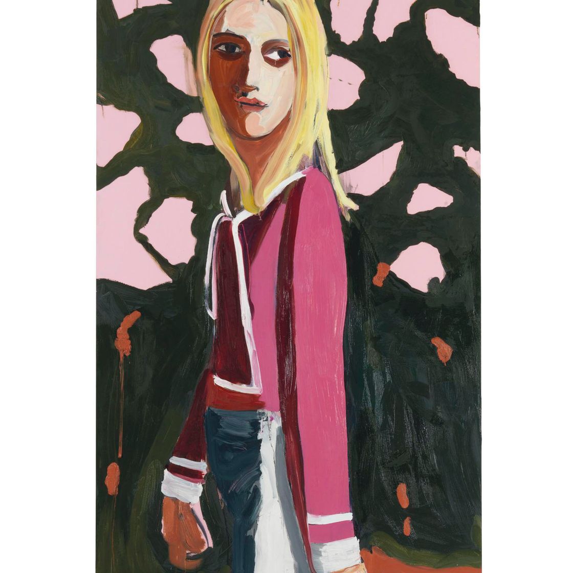 Chantal Joffe — Женщина с цветами