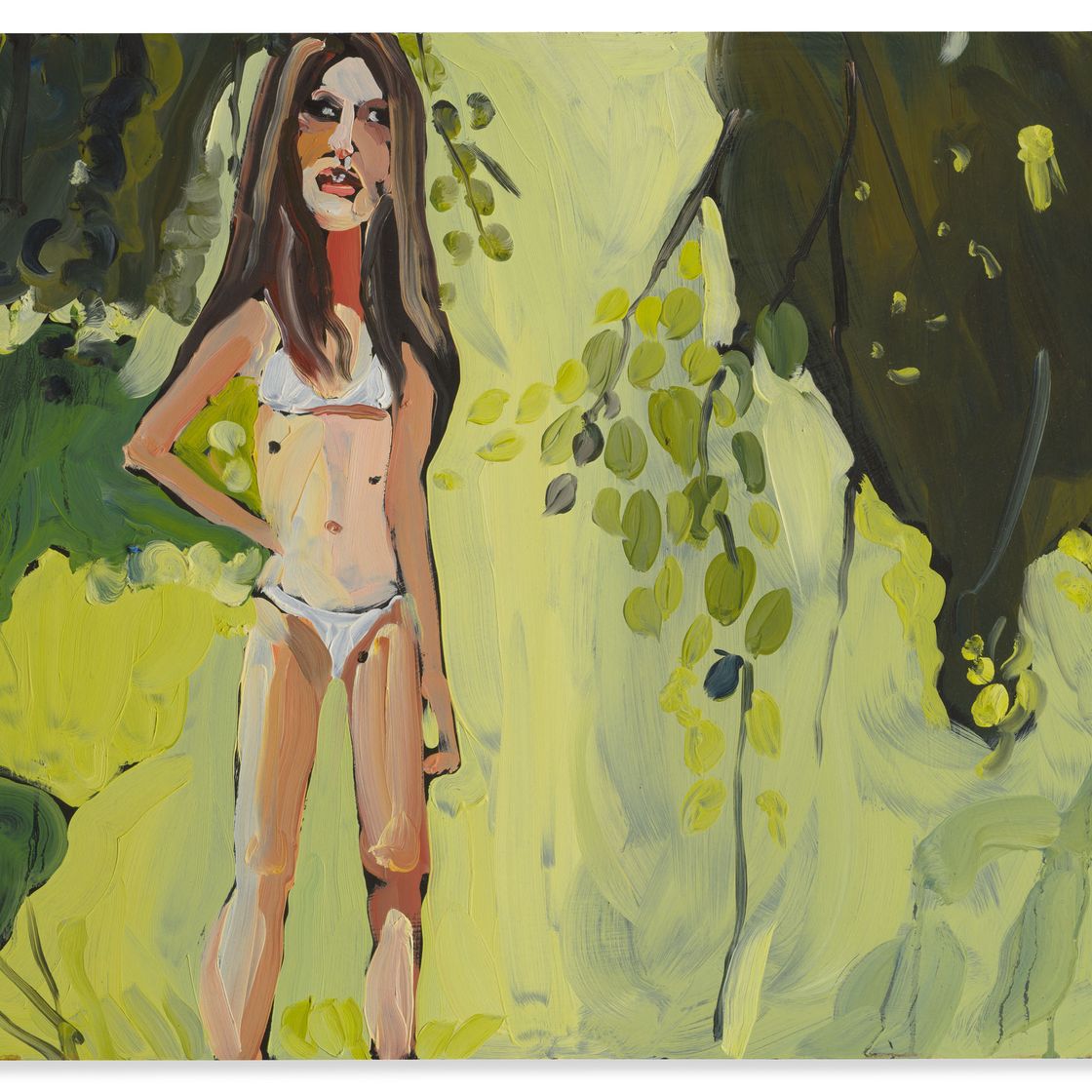 Chantal Joffe — Женщина в белом бикини