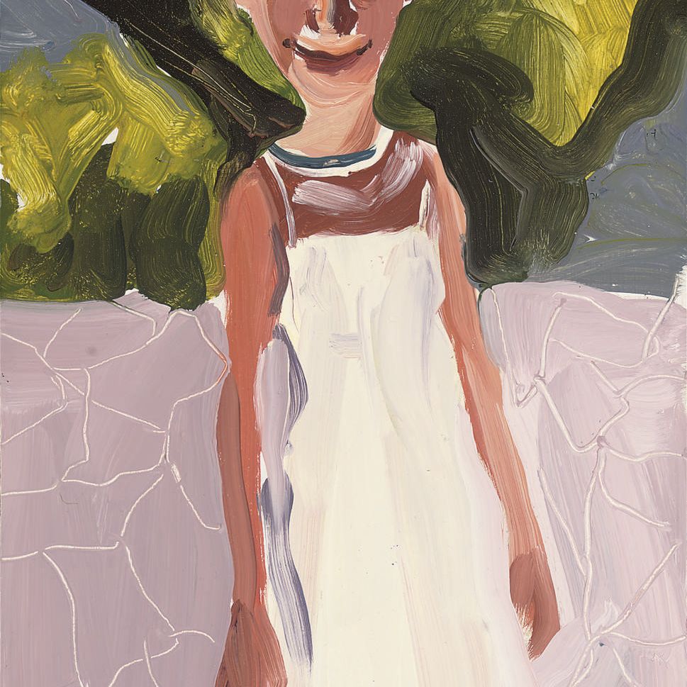 Chantal Joffe — Без названия (Девушка в белом платье, Сумасшедшая танцовщица)