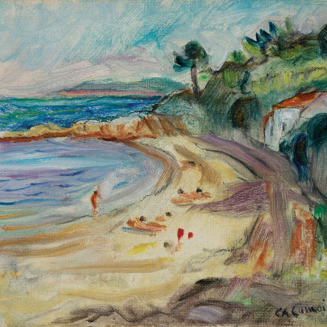 Charles Camoin — Пляж Гранье в Сен-Тропе, изображение 1
