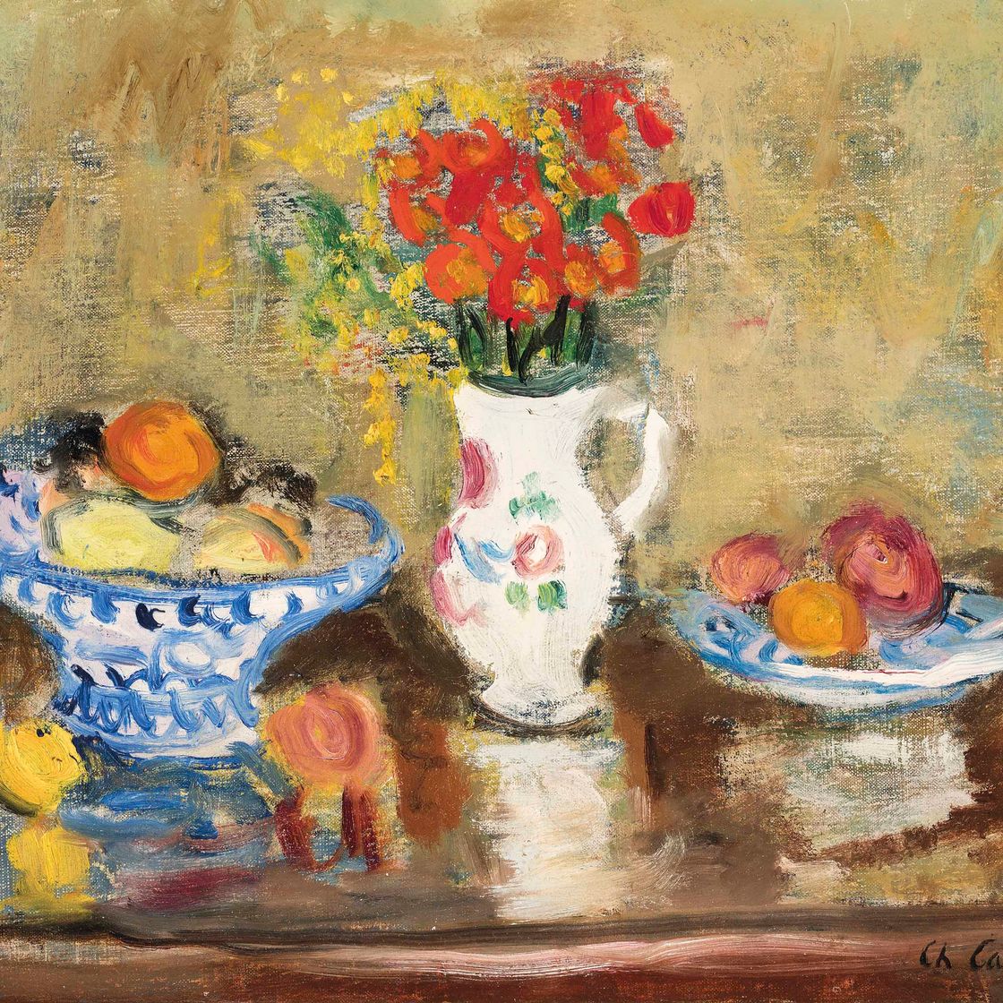 Charles Camoin — Букет цветов, букет фруктов