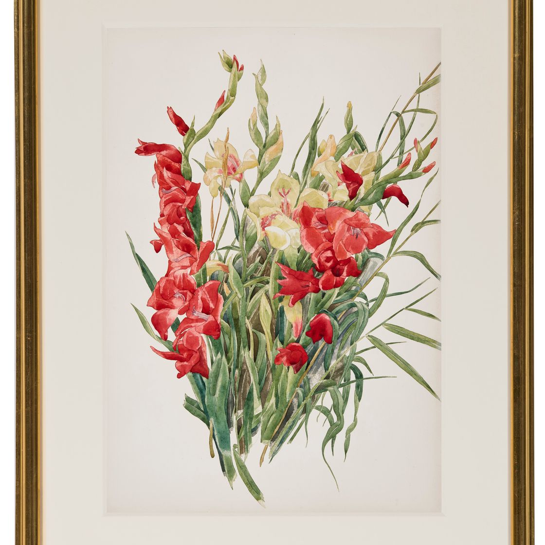 Charles Demuth — Красные и желтые гладиолусы, изображение 2