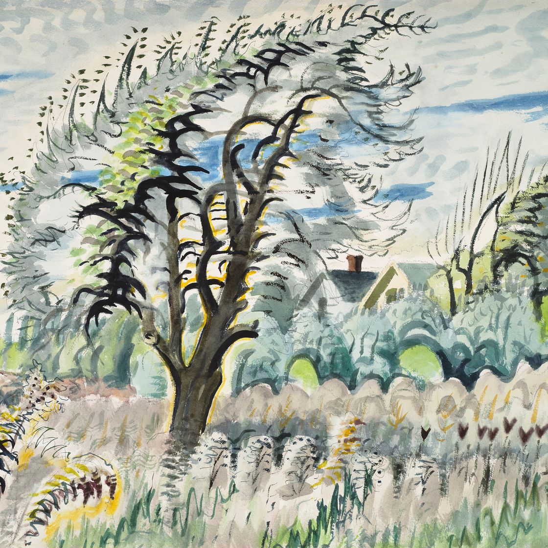 Charles Ephraim Burchfield — Грушевое дерево в сентябре, изображение 1