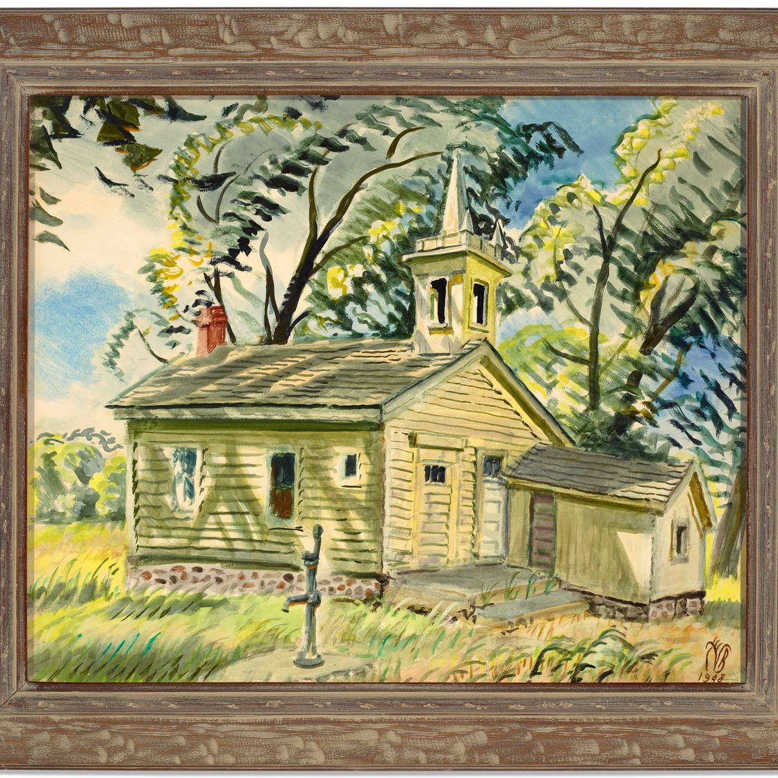 Charles Ephraim Burchfield — Загородный школьный дом, изображение 2