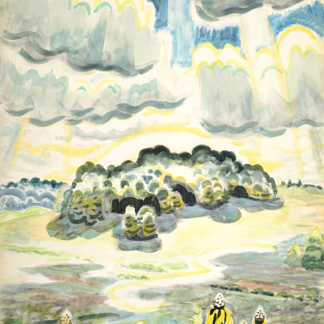Charles Ephraim Burchfield — Надвигающиеся облака, изображение 1