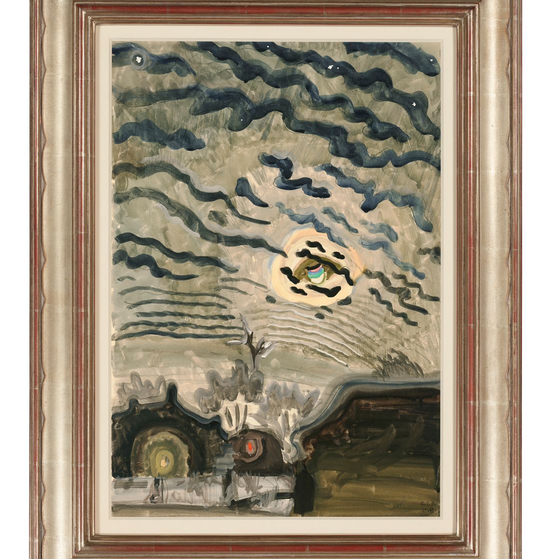 Charles Ephraim Burchfield — Ночное Небо Над Крышей, изображение 2