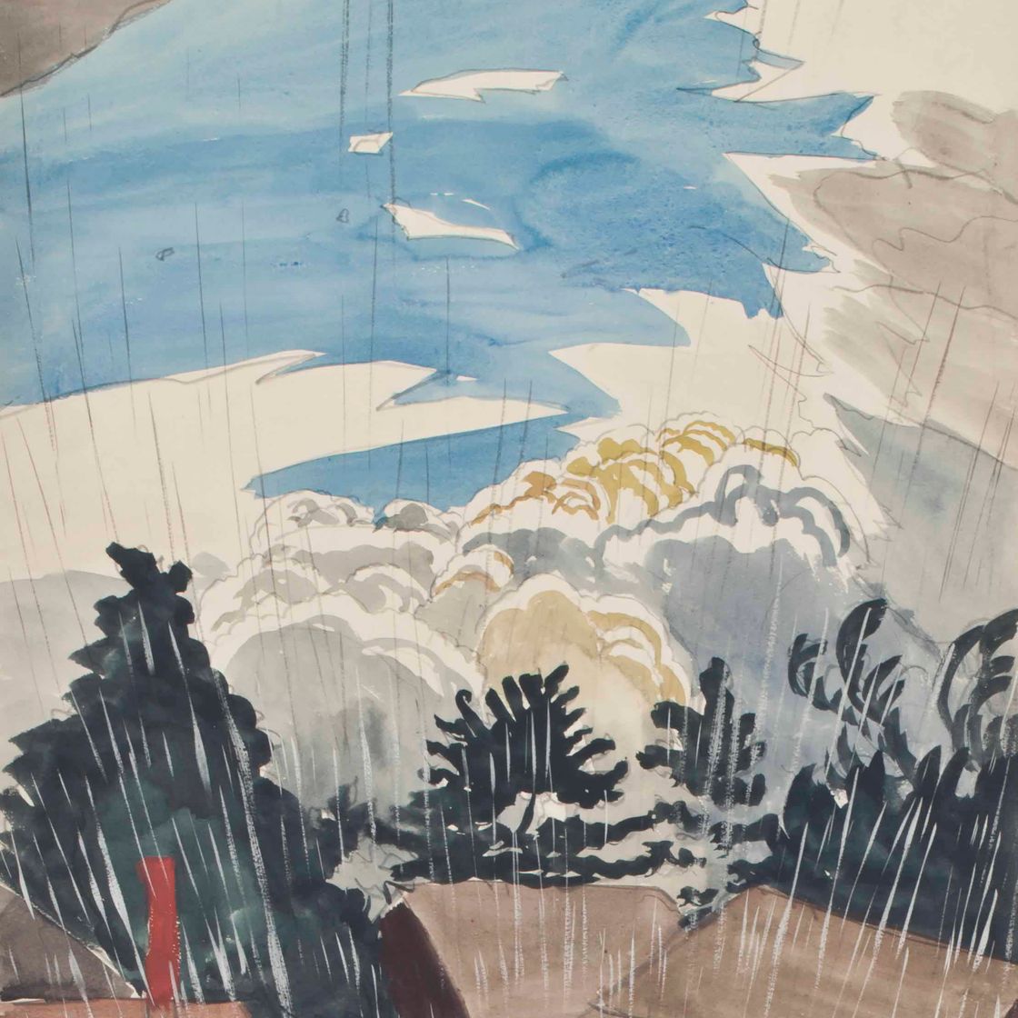 Charles Ephraim Burchfield — Дождь и облака
