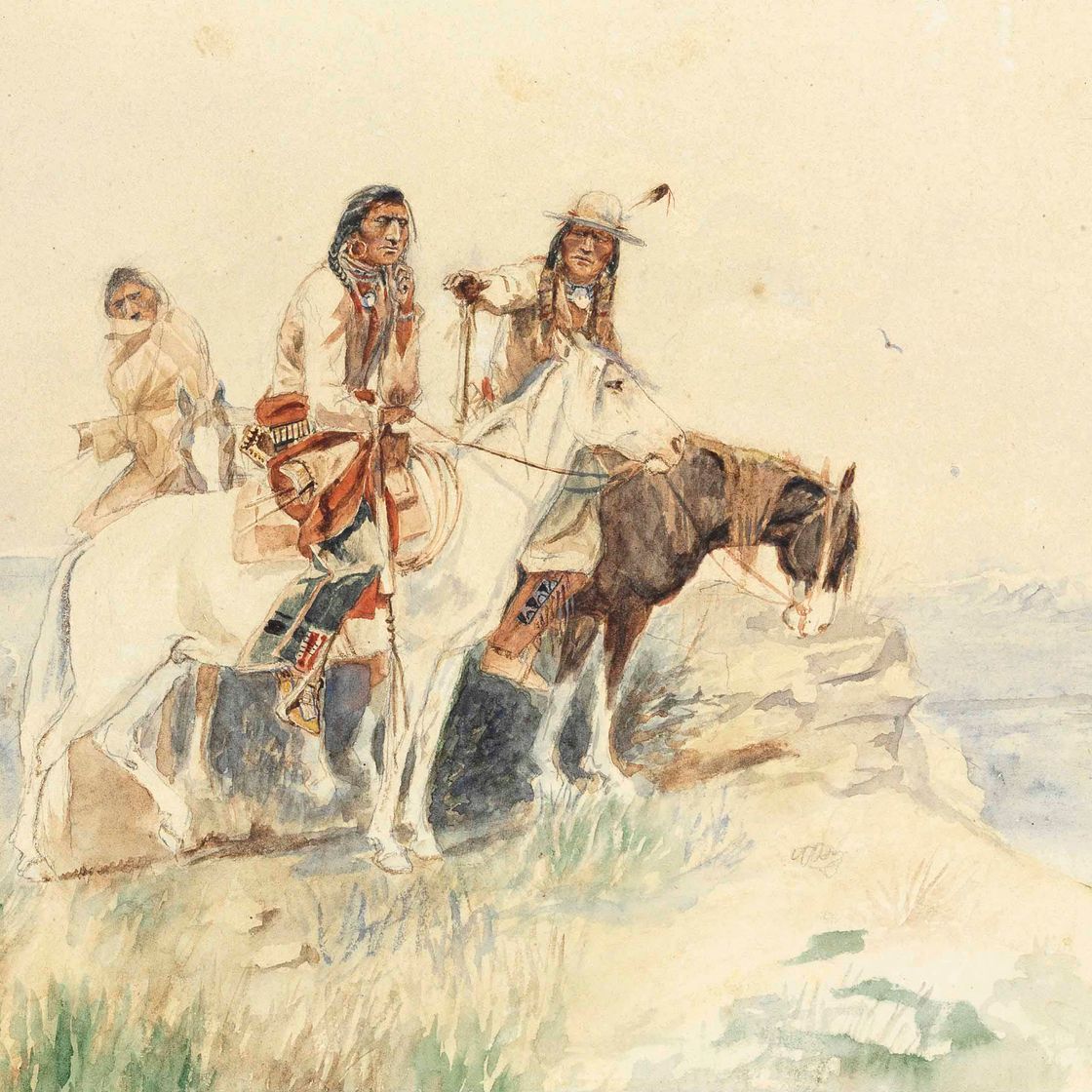 Charles Marion Russell — Три всадника