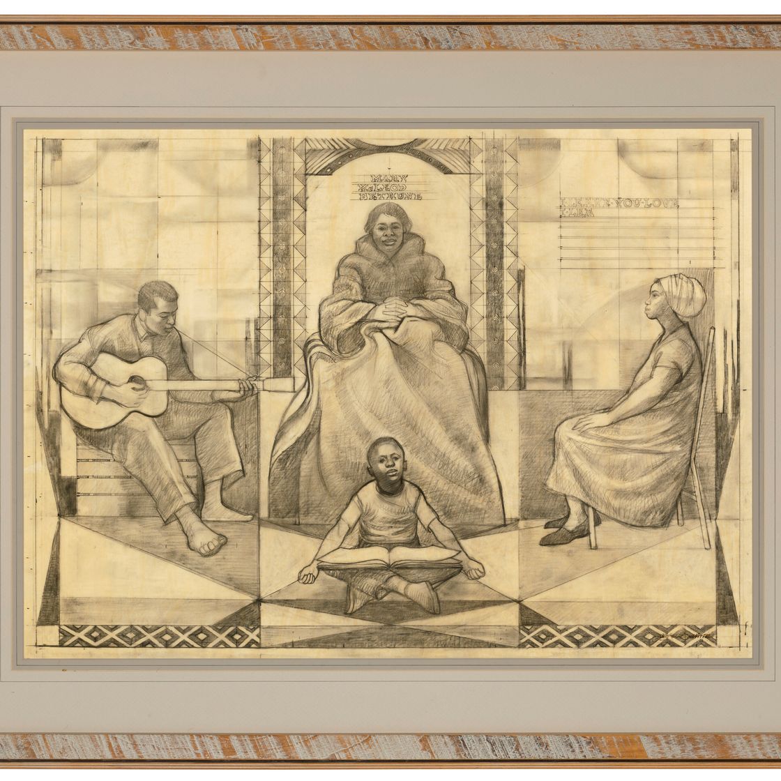 Charles White — Этюд для фрески "Мэри Маклеод Бетьюн", изображение 2