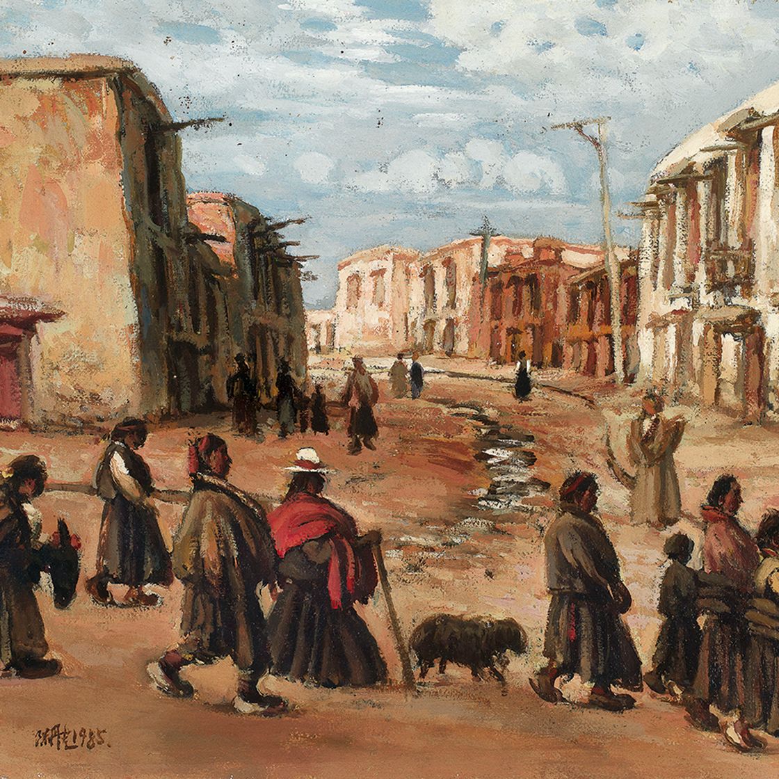 Chen Danqing — Баджиао: улица в Лахсе