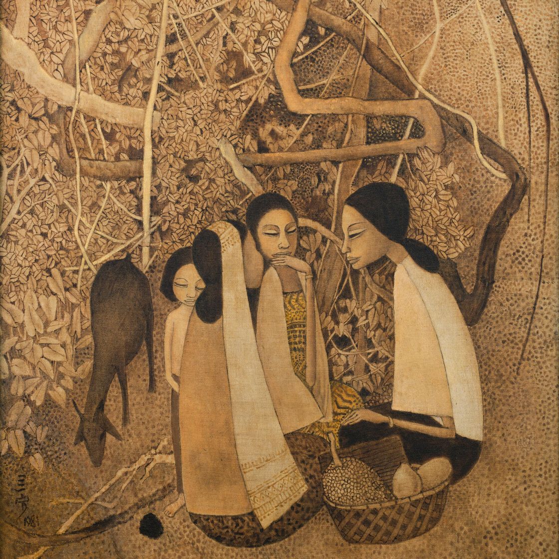 Cheong Soo Pieng — Болтающий, изображение 1