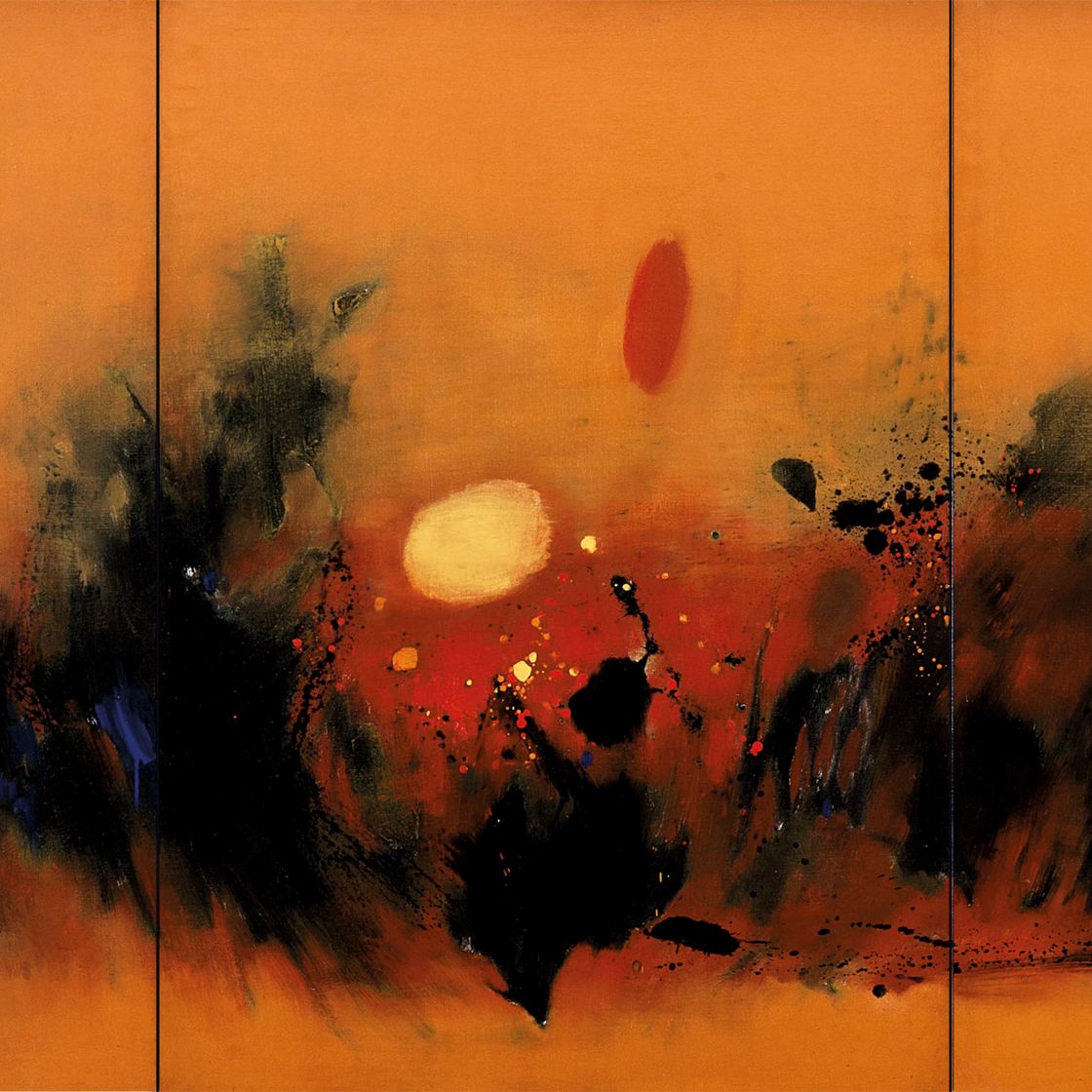 Cheong Soo Pieng — Абстрактный триптих