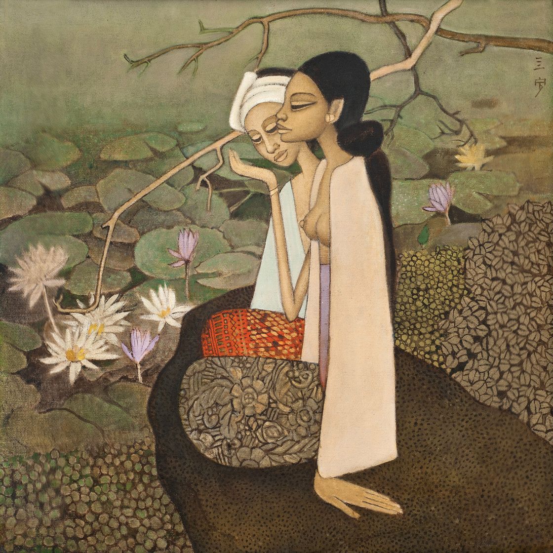 Cheong Soo Pieng — СОБИРАНИЕ ЛОТОСОВ