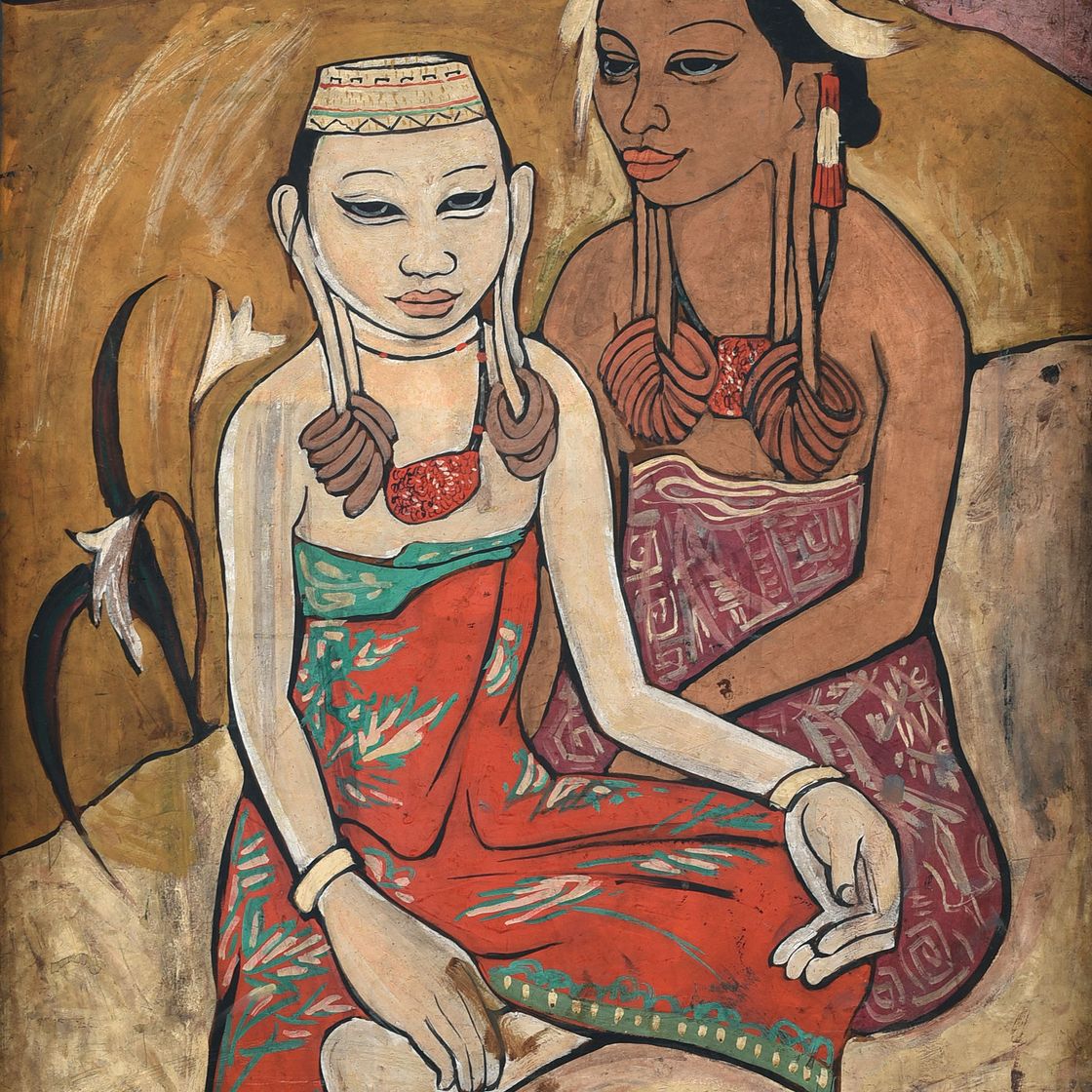 Cheong Soo Pieng — Сестры из Саравака