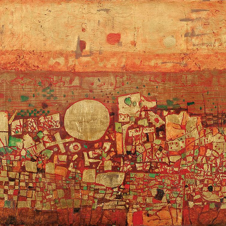 Cheong Soo Pieng — Абстрактный пейзаж