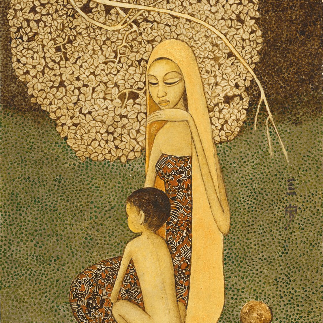 Cheong Soo Pieng — Мать и сын