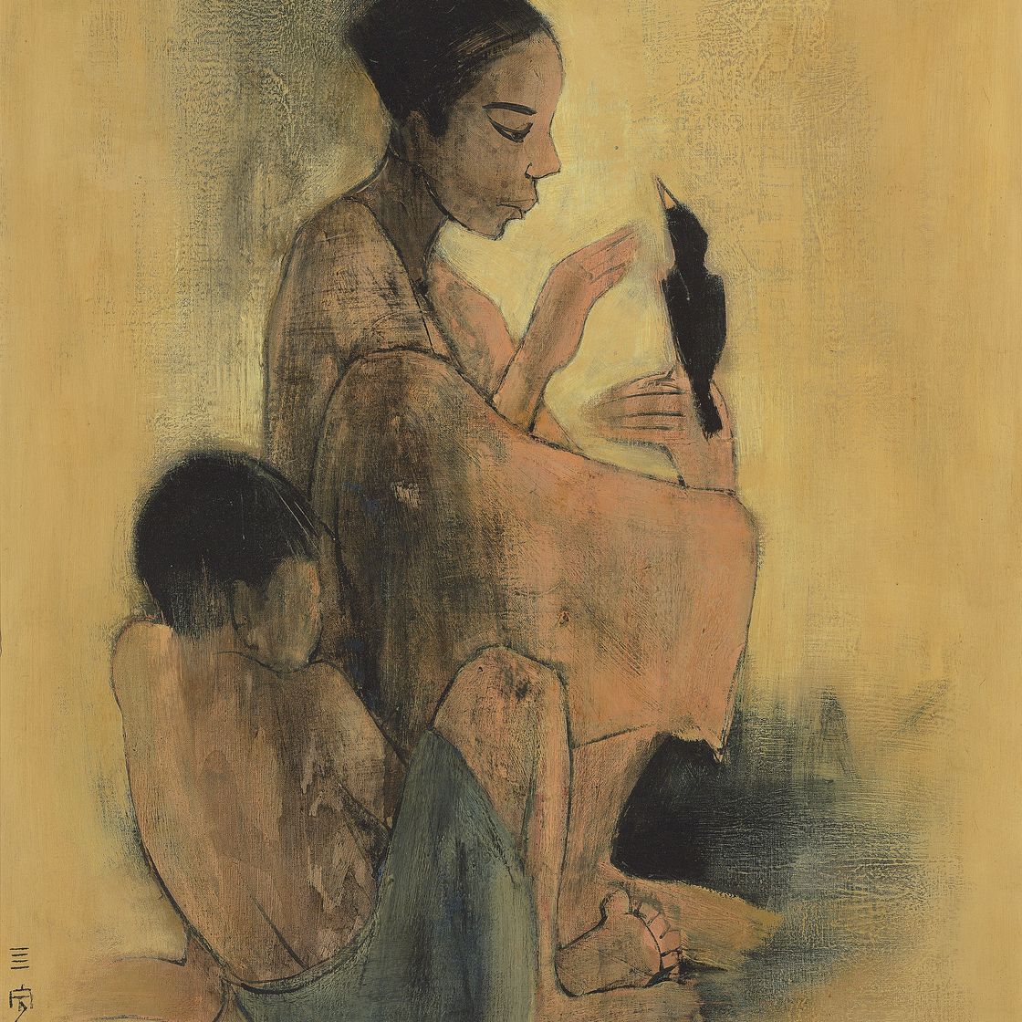 Cheong Soo Pieng — Малайские мальчики