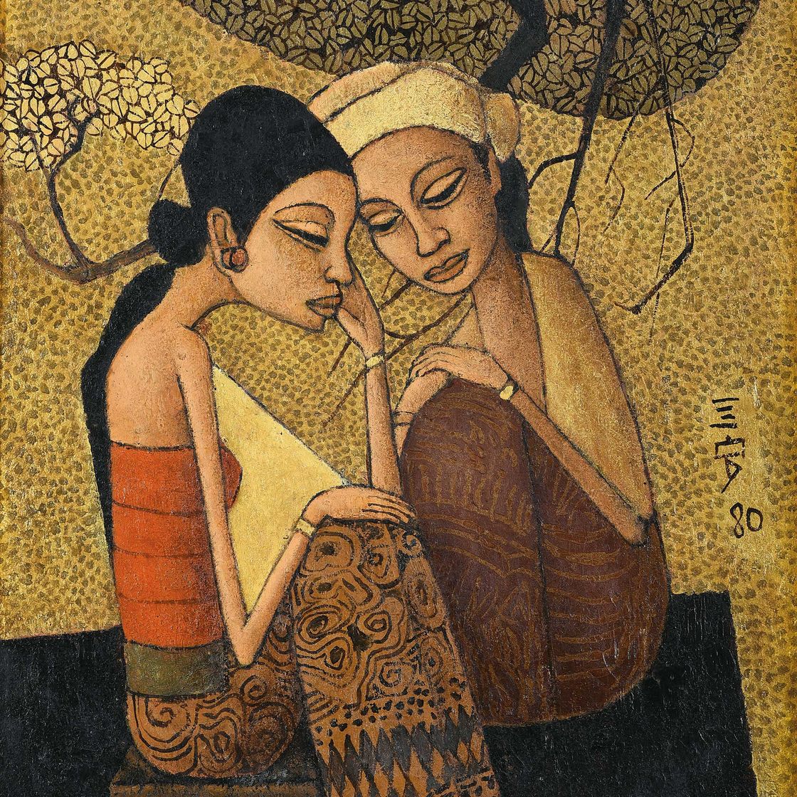 Cheong Soo Pieng — Две дамы