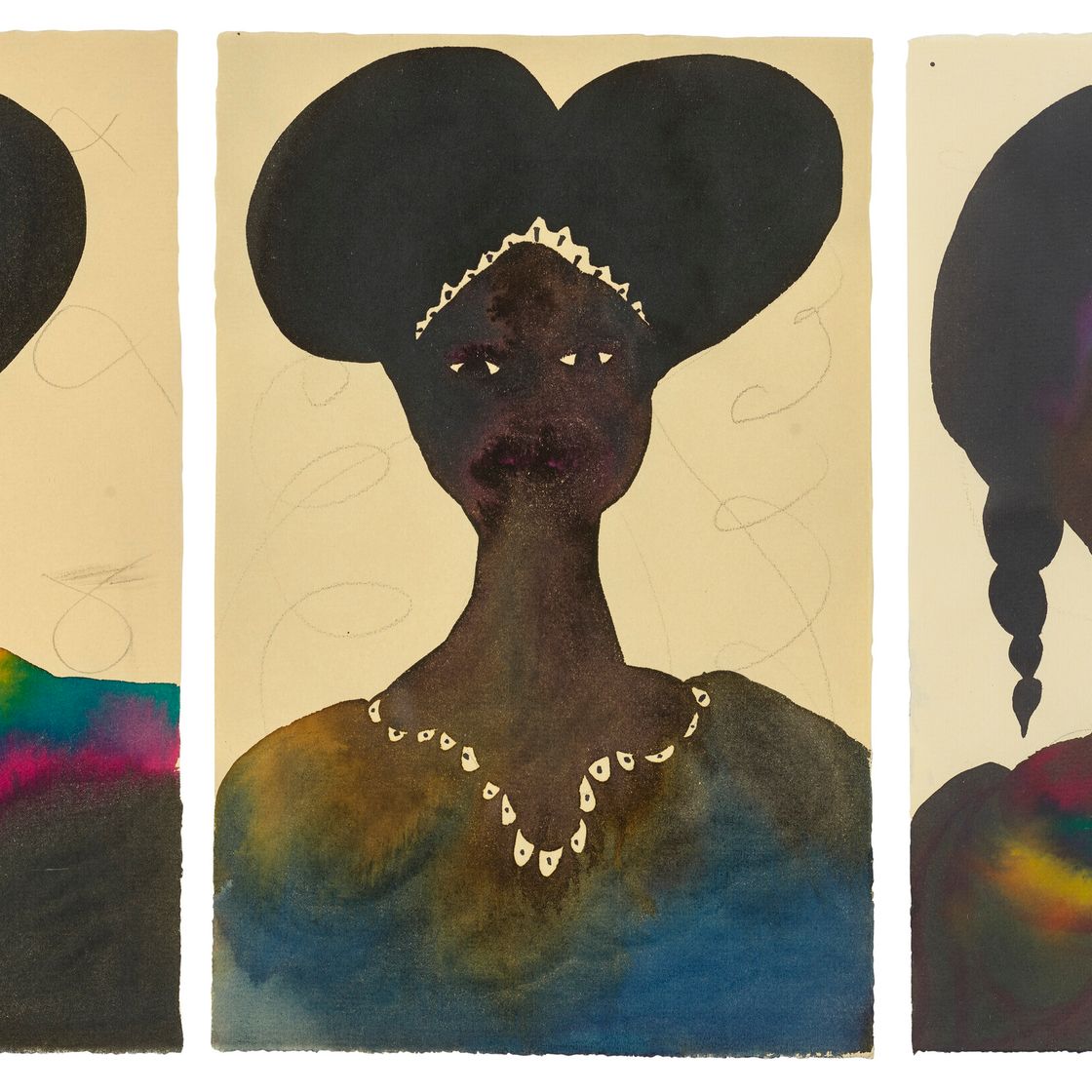 Chris Ofili — Без названия; Без названия; Без названия [Три произведения]