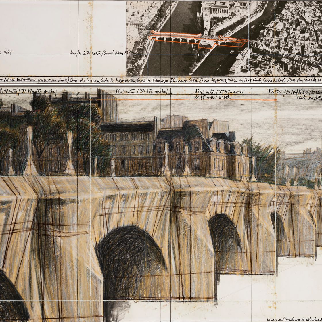 Christo and Jeanne-Claude — Завершенный мост Пон-Неф (проект для Парижа)