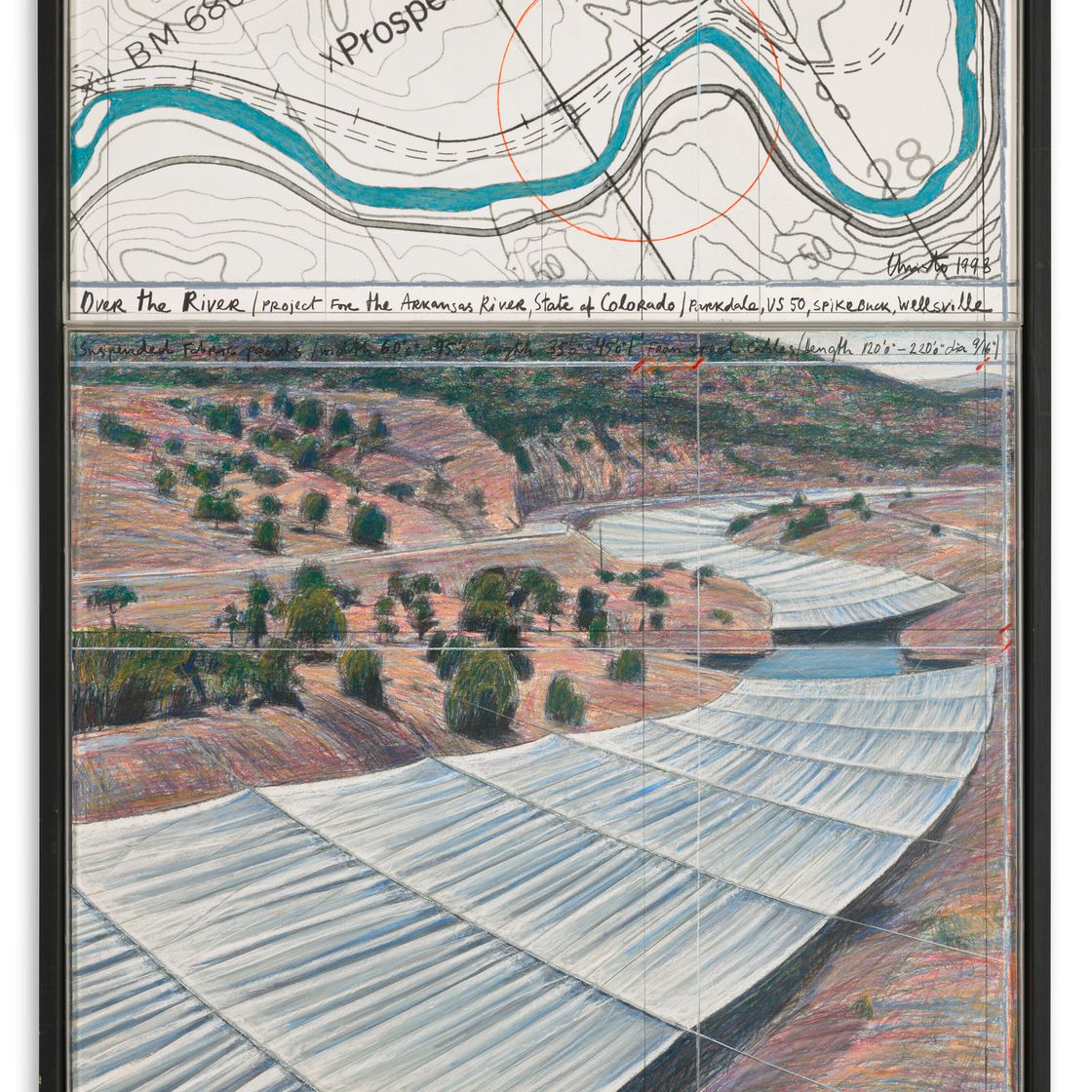Christo and Jeanne-Claude — Над рекой (Проект для реки Арканзас, штат Колорадо), изображение 2