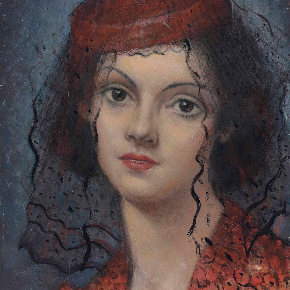 Christopher Nevinson — Бланш Маршан с Монпарнаса