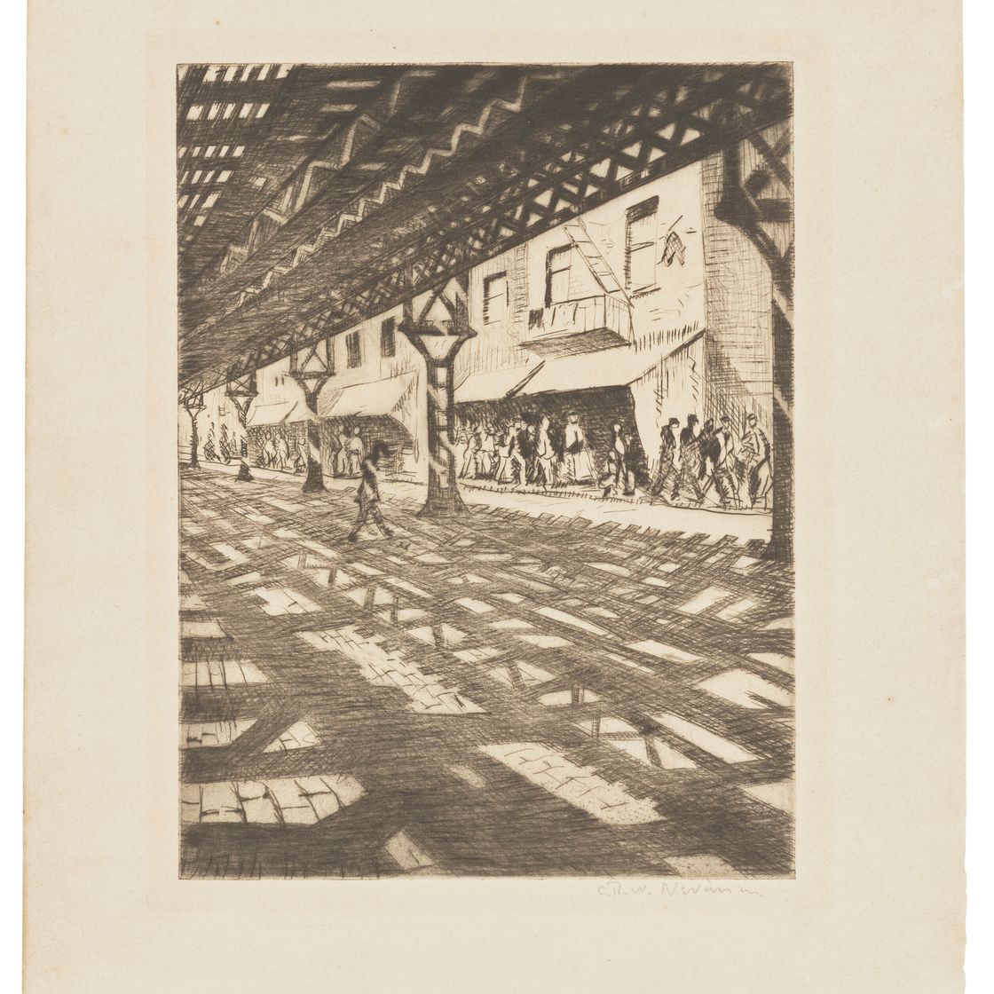 Christopher Nevinson — Третья авеню (Надземная железная дорога/Под надземкой)