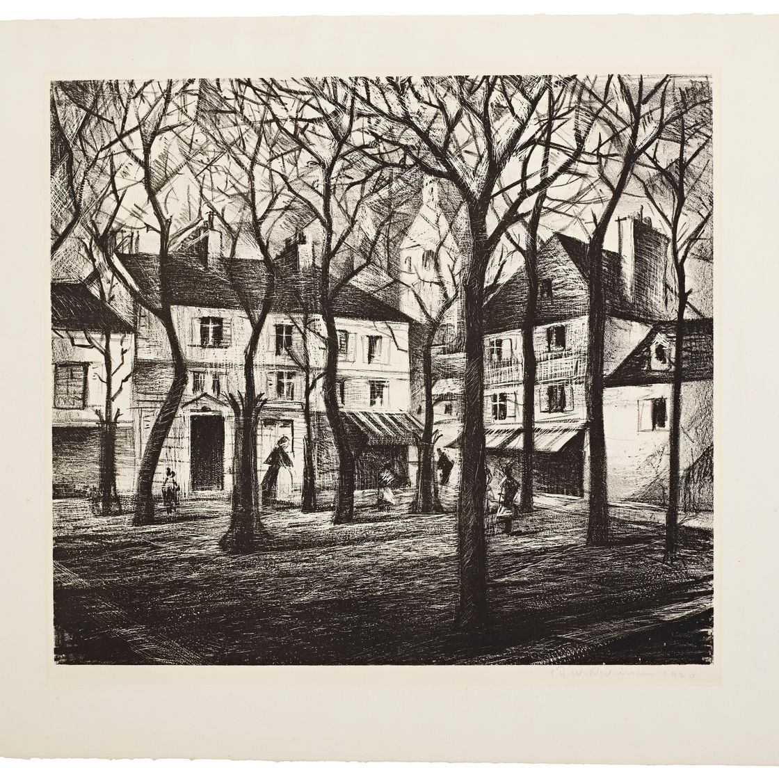 Christopher Nevinson — Площадь Тертр, Монмартр