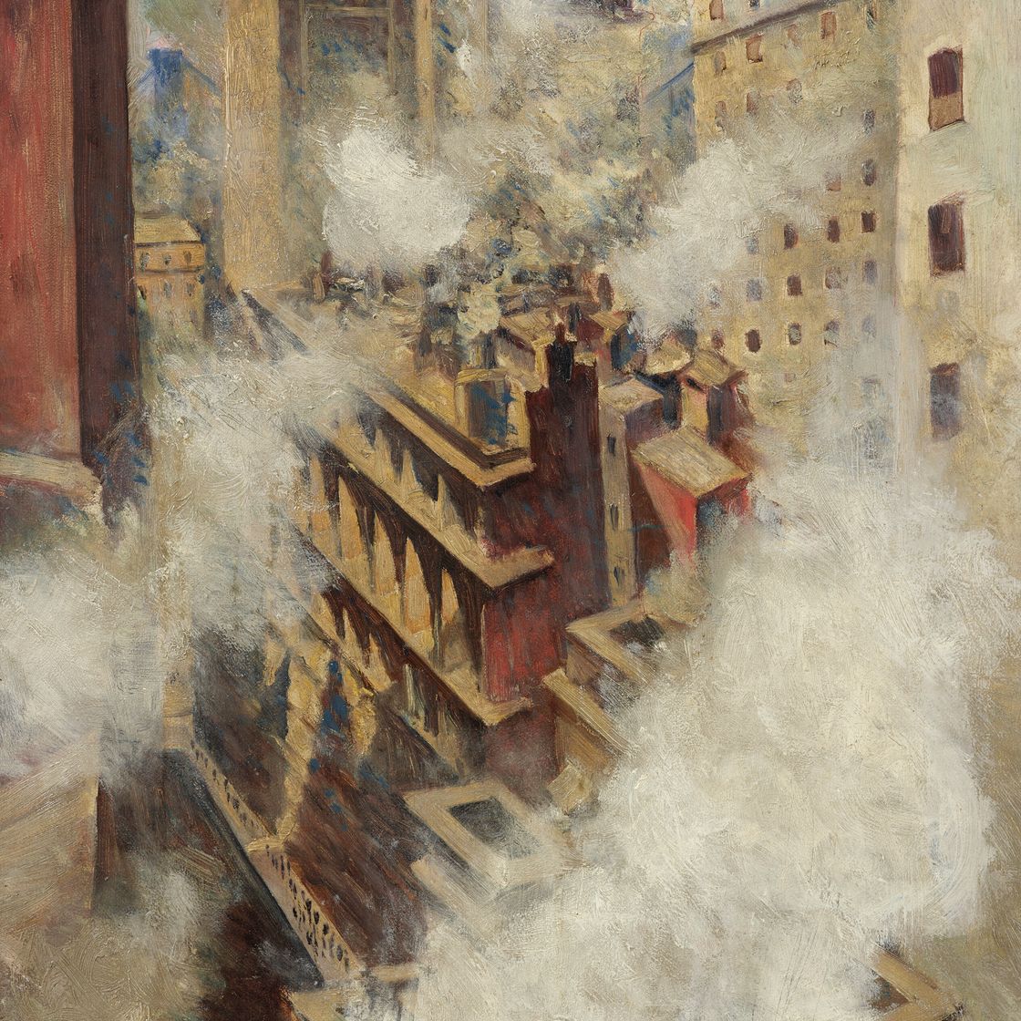 Christopher Nevinson — Смотрю Вниз, На Уолл-Стрит, изображение 1
