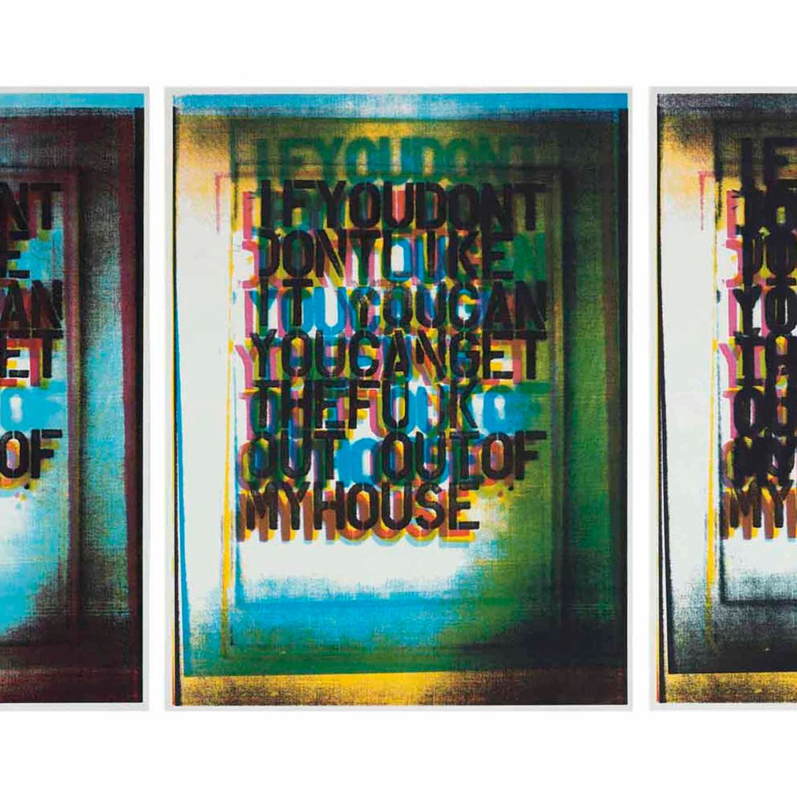 Christopher Wool — Мой дом I, II и III, изображение 1