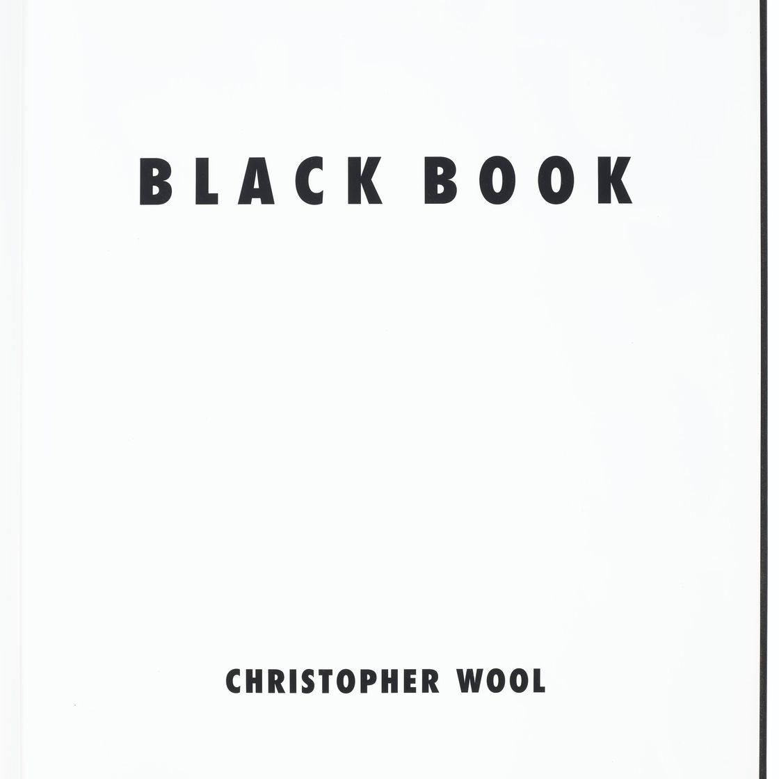 Christopher Wool — Черная книга, изображение 7