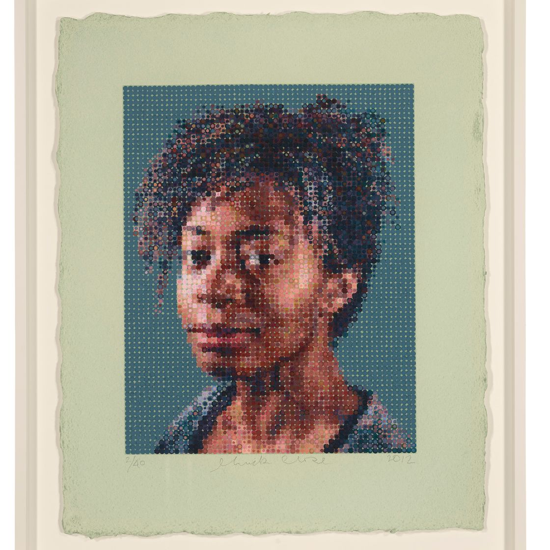 Chuck Close — Кара/Ручная печать из фетра, изображение 2