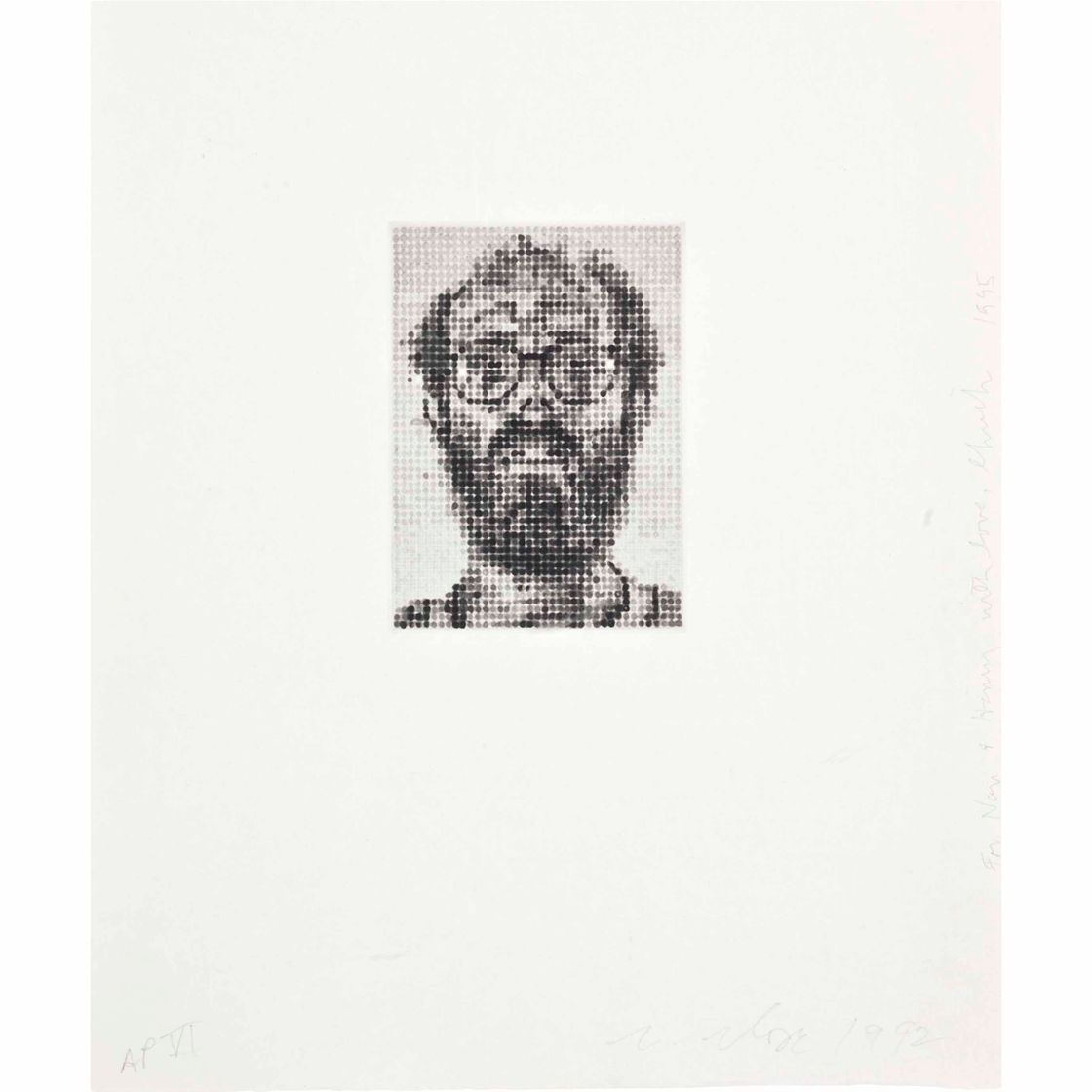 Chuck Close — Автопортрет