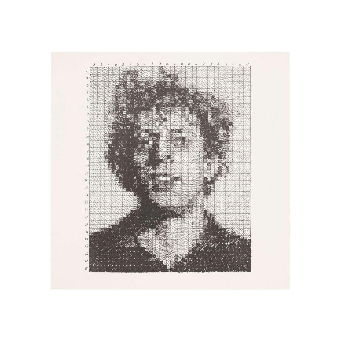 Chuck Close — Фил, из портфолио Rubber Stamp