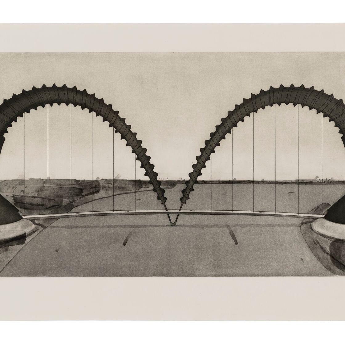 Claes Oldenburg — Винтовой мост (состояние II)