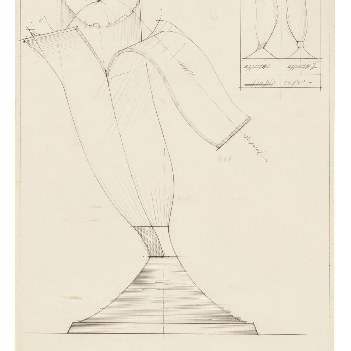 Claes Oldenburg — Этюд для движущейся скульптуры в виде очищенного банана