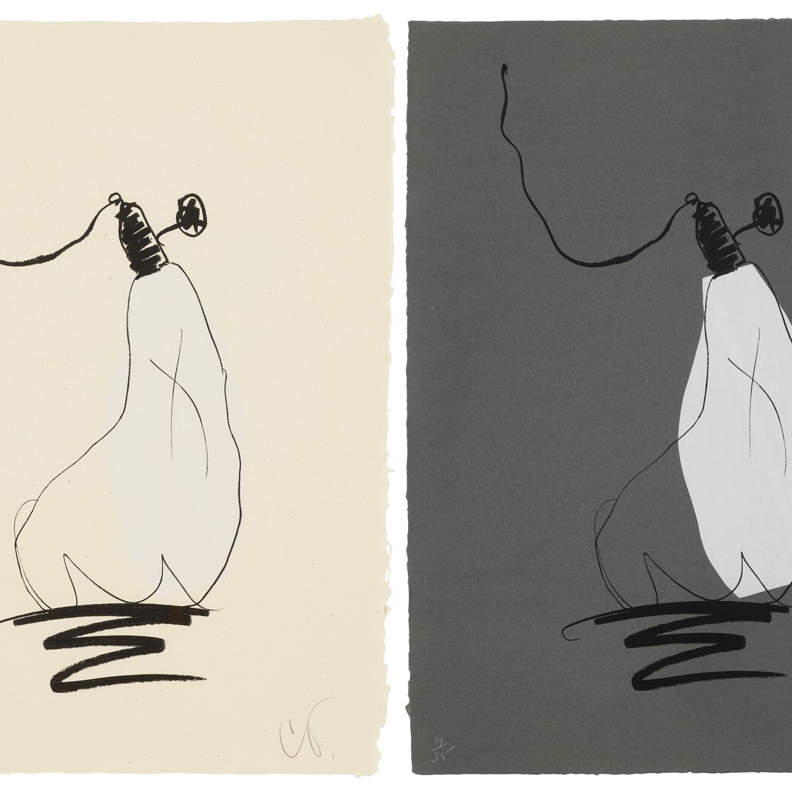Claes Oldenburg — Две гравюры художника, изображение 1